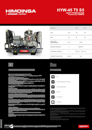 Generatoare de curent diesel HIMOINSA HYW-45 T5 S5