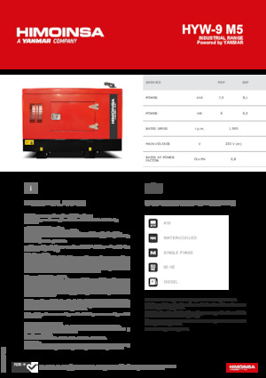 Generatoare de curent diesel HIMOINSA HYW-9 M5