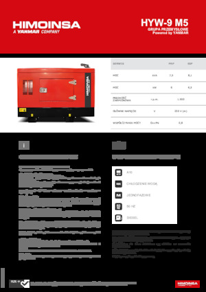 Generatoare de curent diesel HIMOINSA HYW-9 M5