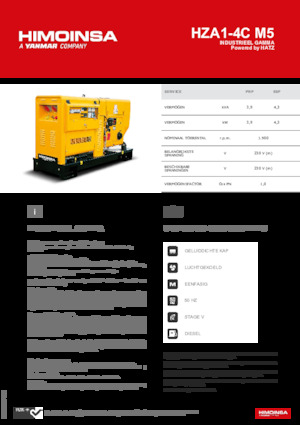 Generatoare de curent diesel HIMOINSA HZA1-4C M5