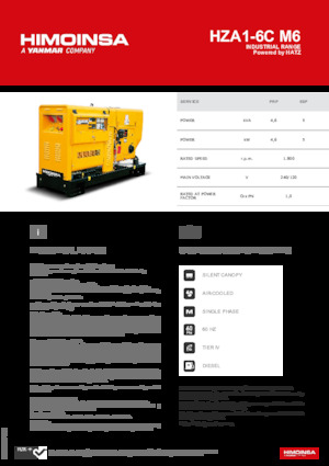 Generatoare de curent diesel HIMOINSA HZA1-6C M6