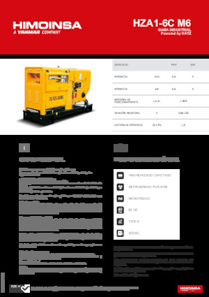 Generatoare de curent diesel HIMOINSA HZA1-6C M6