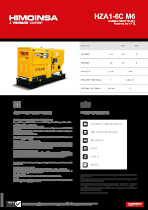 Generatoare de curent diesel HIMOINSA HZA1-6C M6