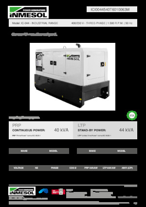 Generatoare de curent diesel INMESOL IC-044