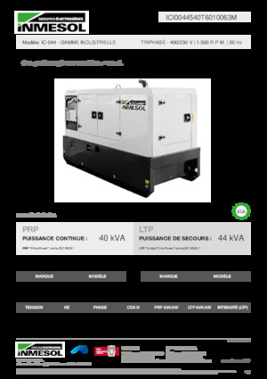 Generatoare de curent diesel INMESOL IC-044