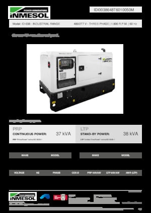 Generatoare de curent diesel INMESOL ID-038