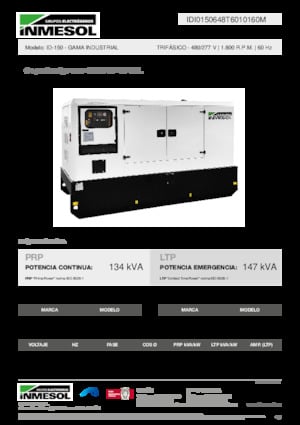Generatoare de curent diesel INMESOL ID-150