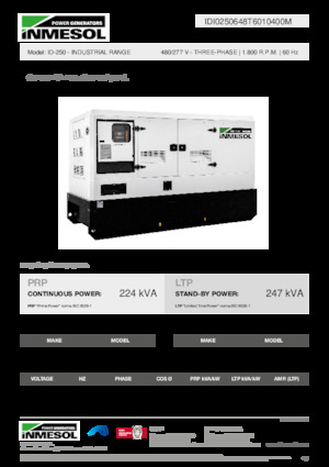 Generatoare de curent diesel INMESOL ID-250