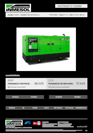 Generatoare de curent diesel INMESOL II-075