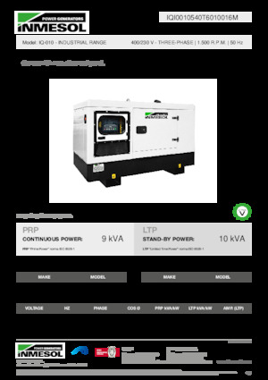 Generatoare de curent diesel INMESOL IQ-010