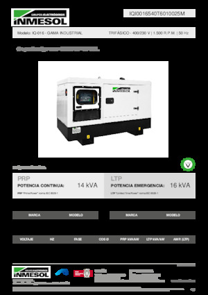 Generatoare de curent diesel INMESOL IQ-016