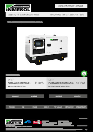 Generatoare de curent diesel INMESOL IQ-13