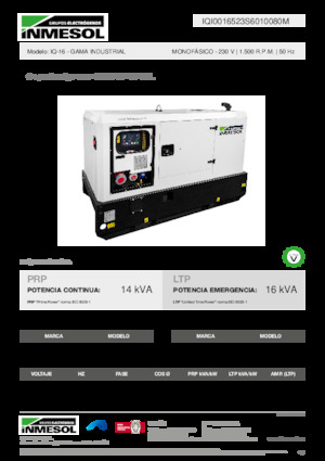 Generatoare de curent diesel INMESOL IQ-16