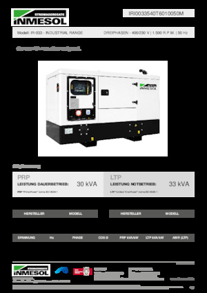 Generatoare de curent diesel INMESOL IR-033