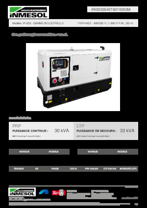 Generatoare de curent diesel INMESOL IR-033
