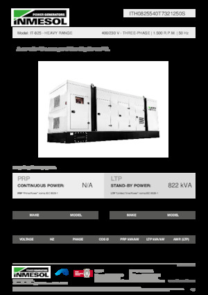 Generatoare de curent diesel INMESOL IT-825