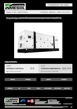 Generatoare de curent diesel INMESOL IT-825