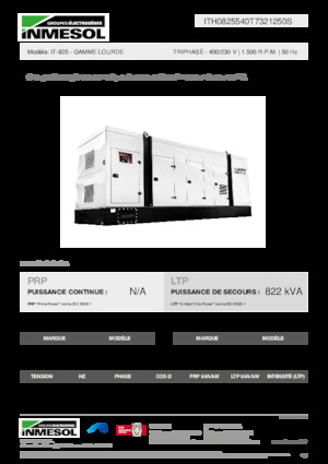 Generatoare de curent diesel INMESOL IT-825