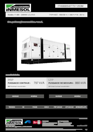 Generatoare de curent diesel INMESOL IT-880