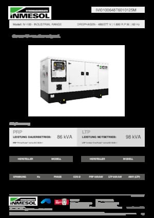 Generatoare de curent diesel INMESOL IV-100