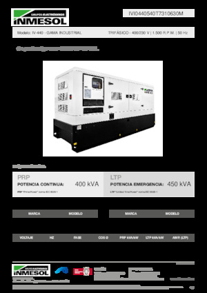 Generatoare de curent diesel INMESOL IV-440