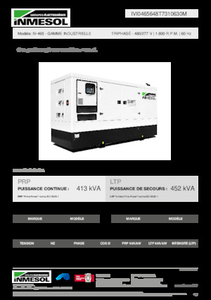 Generatoare de curent diesel INMESOL IV-465