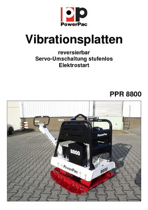 Plăci compactoare reversibile PowerPac PPR 8800