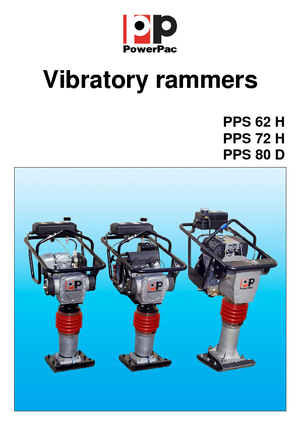Maiuri compactoare pe benzină și Diesel PowerPac PPS 80 D