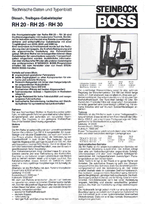 Stivuitoare frontale diesel Steinbock RH 25 D
