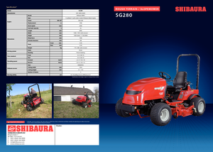 Vehicule municipale multifuncționale diesel Shibaura SG 280