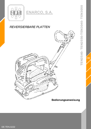 Plăci compactoare reversibile Enar TEN 2540 DH