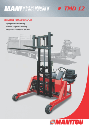 Stivuitoare montate pe camion Diesel Manitou TMD 12