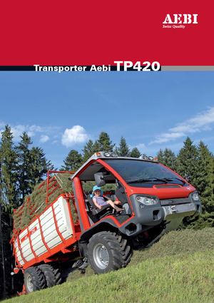 Vehicule municipale multifuncționale diesel Aebi TP 420