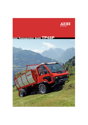 Vehicule municipale multifuncționale diesel Aebi TP 48 P