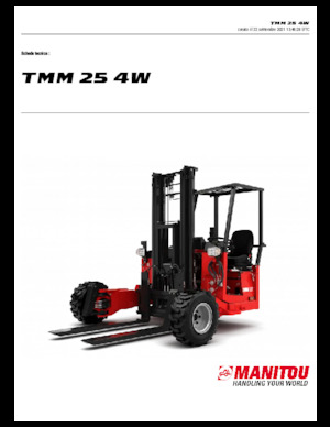 Stivuitoare montate pe camion Diesel Manitou TMM 25-4 W