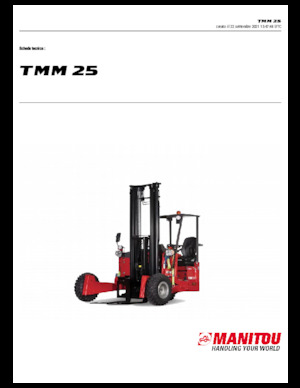 Stivuitoare montate pe camion Diesel Manitou TMM 25