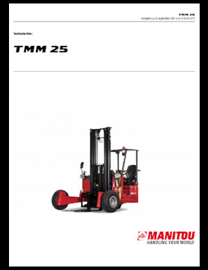 Stivuitoare montate pe camion Diesel Manitou TMM 25