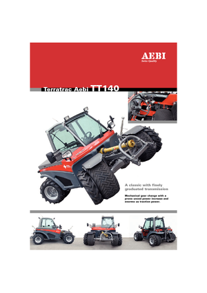 Vehicule municipale multifuncționale diesel Aebi TT 140