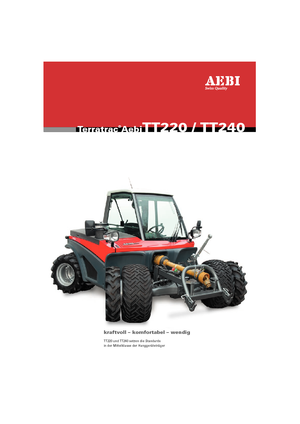 Vehicule municipale multifuncționale diesel Aebi TT 240