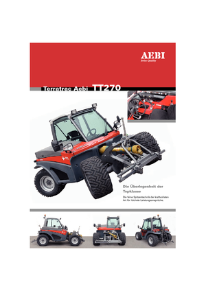 Vehicule municipale multifuncționale diesel Aebi TT 270