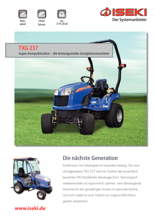 Tractoare municipale Iseki TXG 237