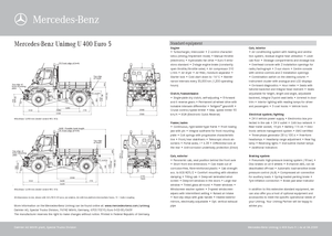 Vehicule municipale multifuncționale diesel Unimog U 400