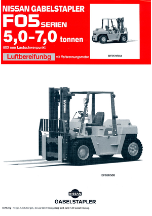 Stivuitoare frontale diesel Nissan VF 05 H 70 U