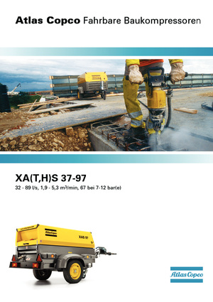 Compresoare de aer portabile - diesel, electrice, pe benzină Atlas Copco XAS 97 Dd