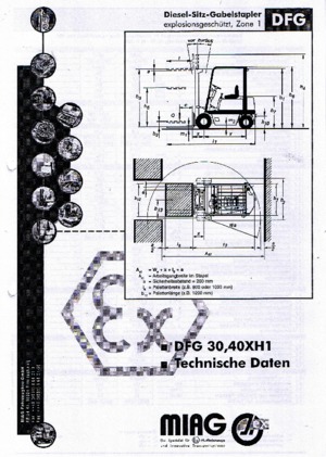 Stivuitoare Diesel rezistente la explozie Miag DFG 40 XH 1