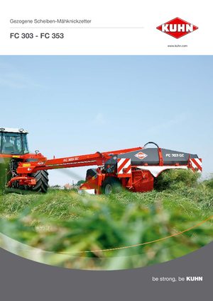 Cositori tractate cu discuri, cu tambur de condiționare Kuhn FC 303 GC