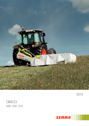 Cositori cu discuri atașate pe spate, fără tambur de condiționare Claas Disco 210