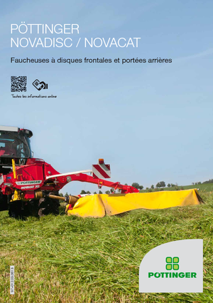 Cositori cu discuri atașate pe spate, fără tambur de condiționare Pöttinger NovaCat 402