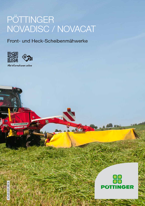 Cositori cu discuri atașate pe spate, fără tambur de condiționare Pöttinger NovaCat 402