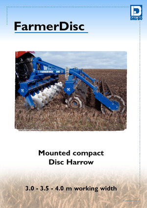 Grape cu disc-zinc DAL-BO FarmerDisc 300